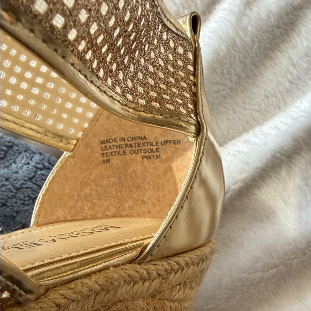 Michael Kors Shimmering Gold Sandals - Picture 10 of 10